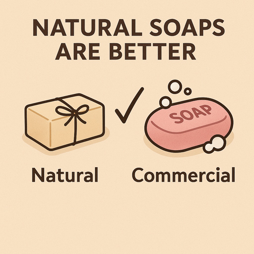 Why Choose Natural Soaps Over Commercial Brands?